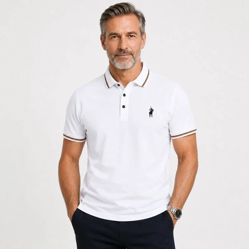 Camisa Polo Hombre San Isidro Algodón Manga Corta Elegante y Cómoda - foto 5