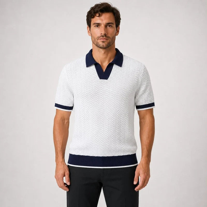 Camisa Polo Hombre 100% Algodón Cuello Camisero Elegante Belgrano
