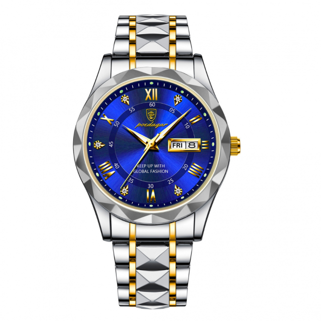 Reloj Hombre Horizonte Azul / Dorado