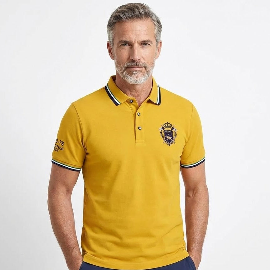 Camisa Polo Hombre Manga Corta Algodón Premium Casual Bordada - foto 13