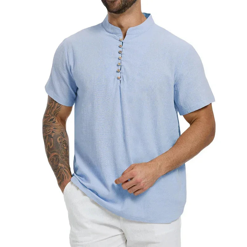 Camisa de Lino Hombre Chapadmalal - foto 5